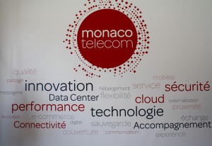 Stand de Monaco Telecom au Master Rolex Tour 