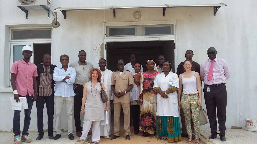 Visite du chantier de l'unite pediatrique drepanocytose financee par le Gouvernement princier a Dakar. ©DCI