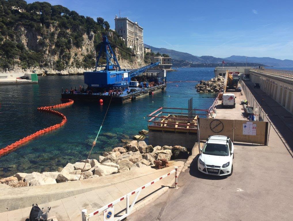 Réhabilitation de la digue du port de Fontvieille