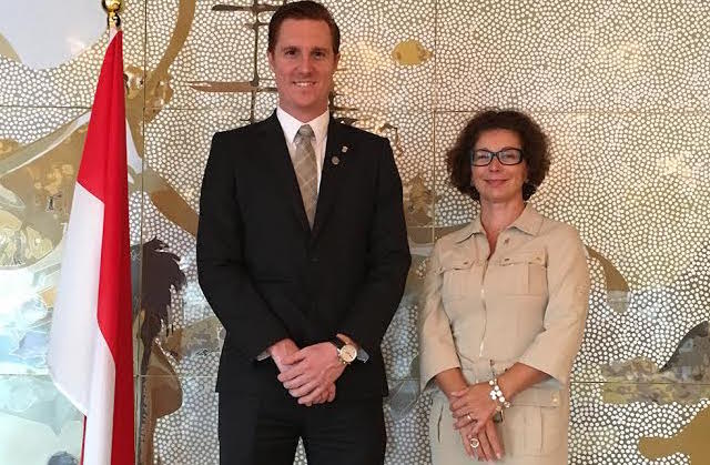 M. Hadrien Bourely, Consul Honoraire et S.E. Mme Catherine Fautrier, Ambassadeur de Monaco en Australie ©DR