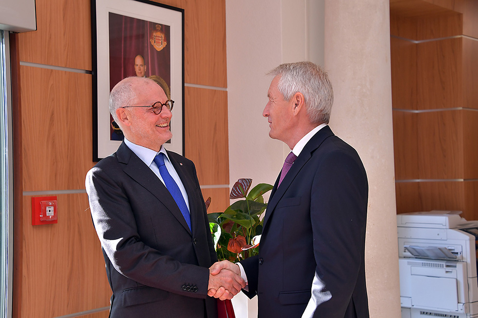 Visite en Principauté du Secrétaire Général du Conseil de l&rsquo;Europe