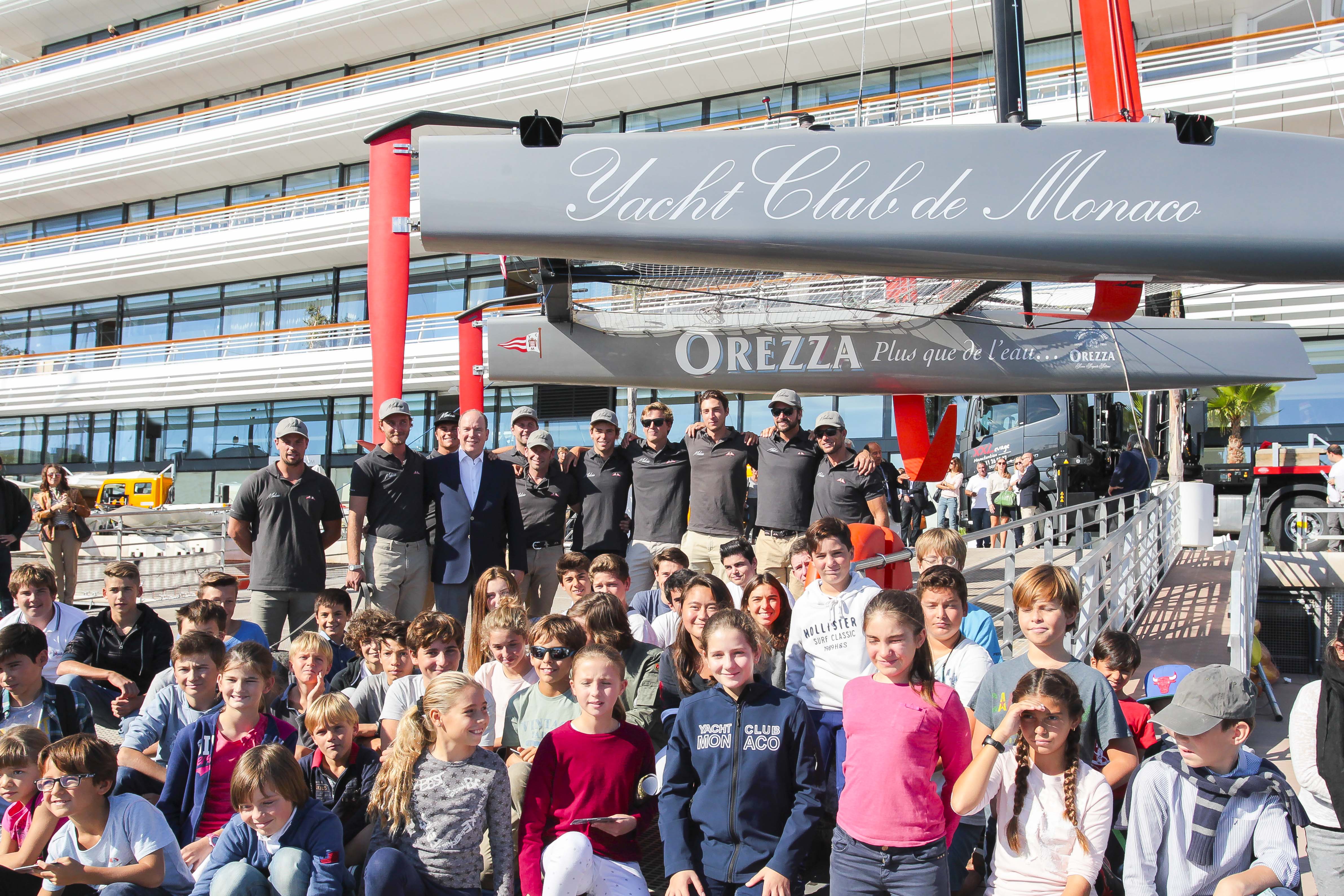 Pierre Casiraghi rencontre des jeunes de la Section Sportive du YCM