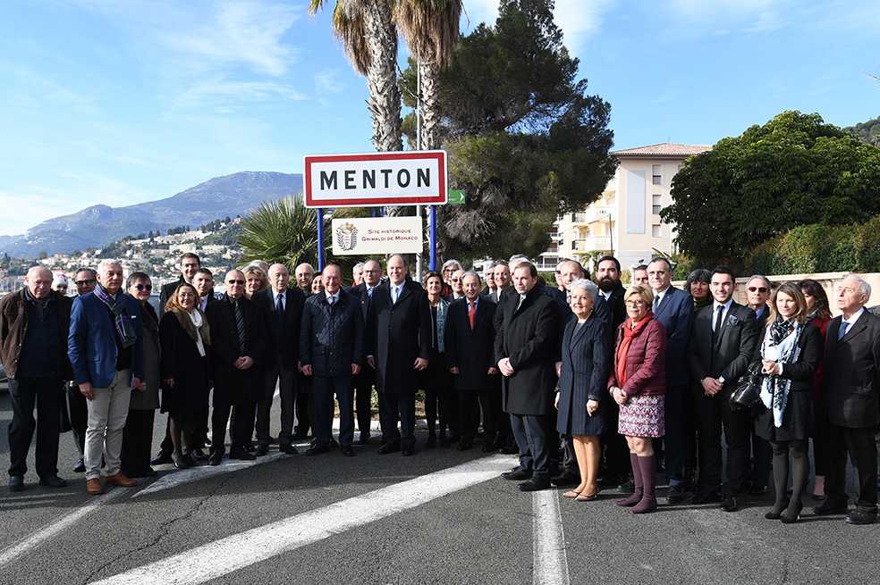 Inauguration de la 1ère plaque des sites historiques Grimaldi de Monaco