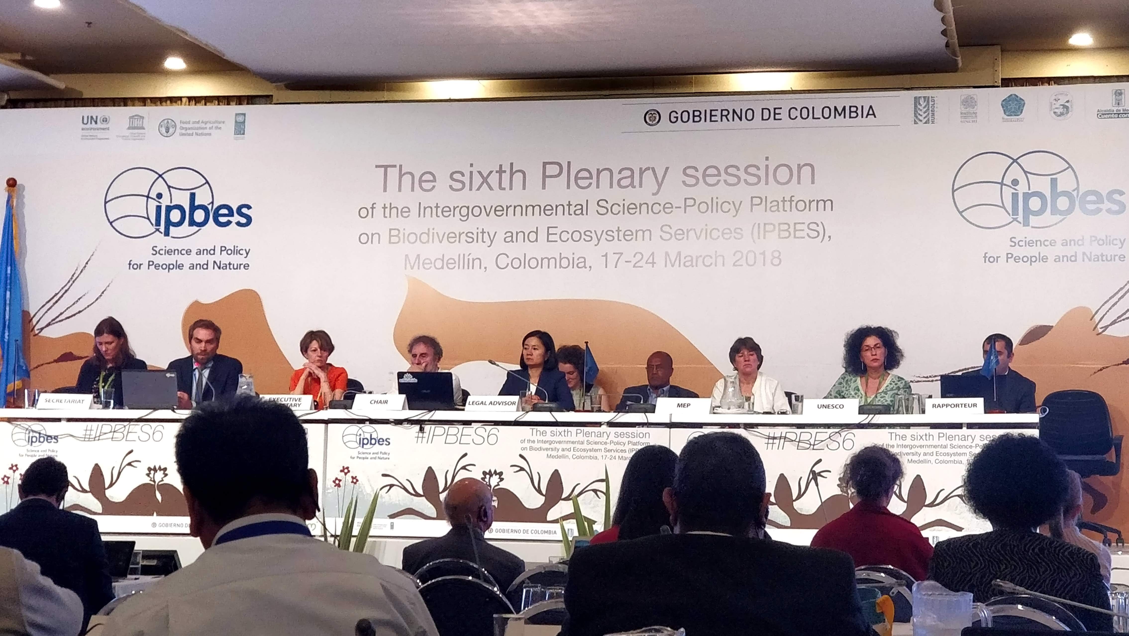 La Direction de l’Environnement participe à la 6ème session plénière de l’IPBES, en Colombie