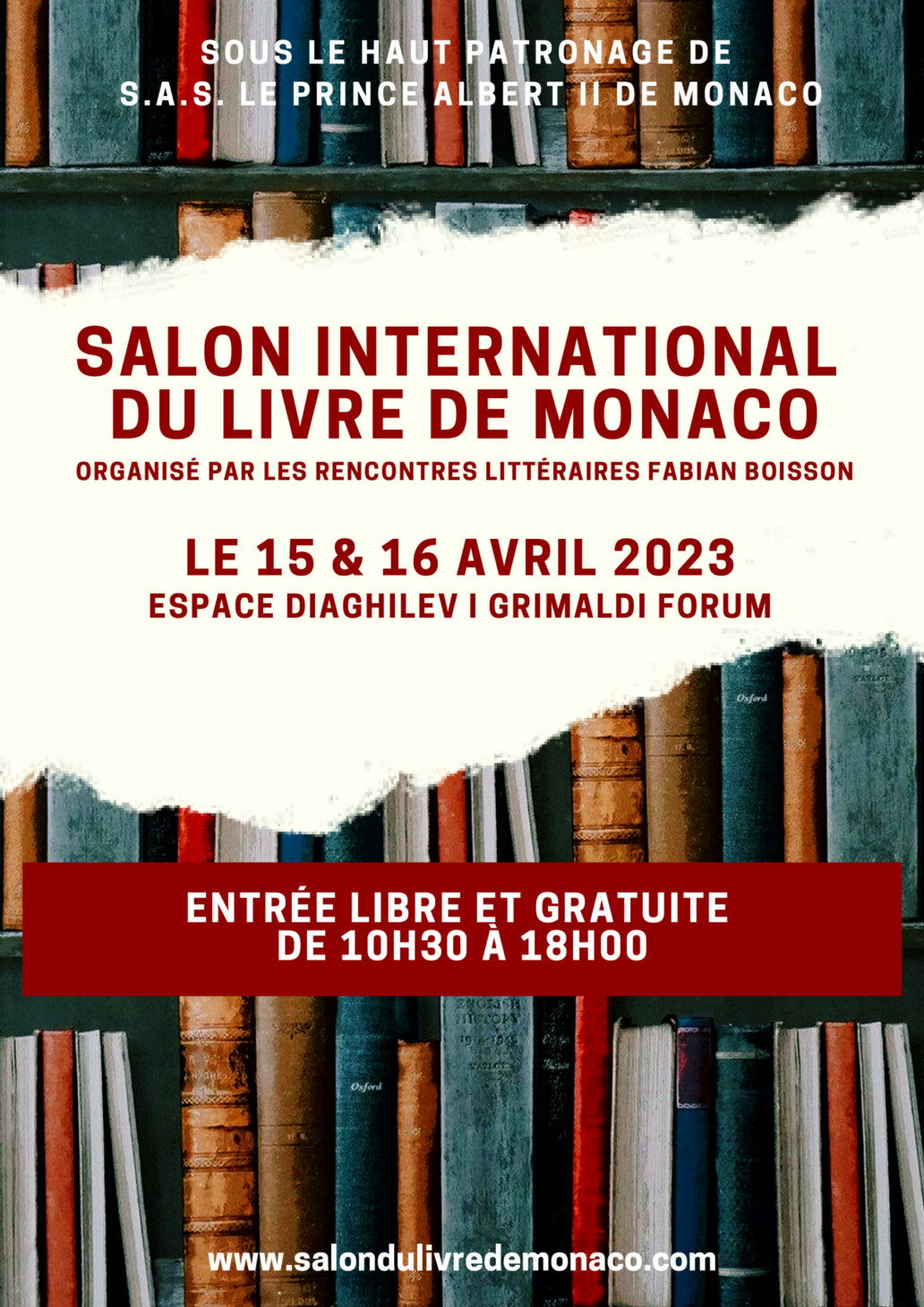 Découvrez les invités du Salon du Livre de Monaco